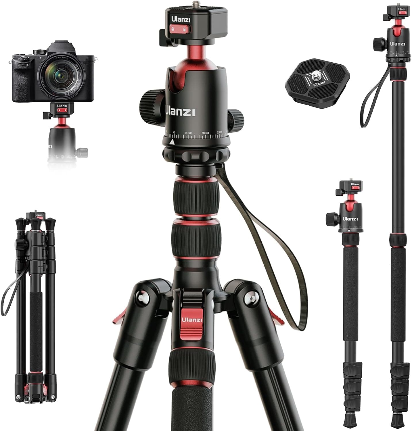 Ulanzi TT31 Claw Quick Release Camera Tripod & Monopod