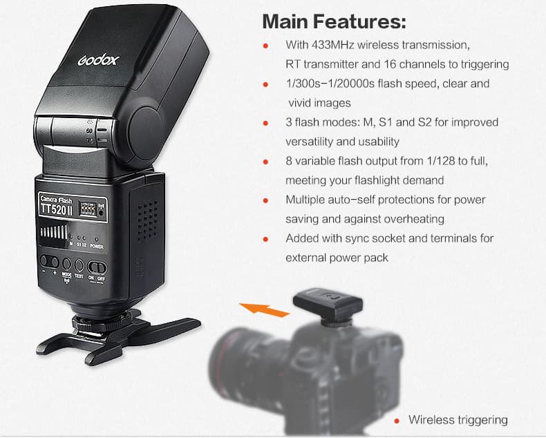 Godox TT520II Flashlight