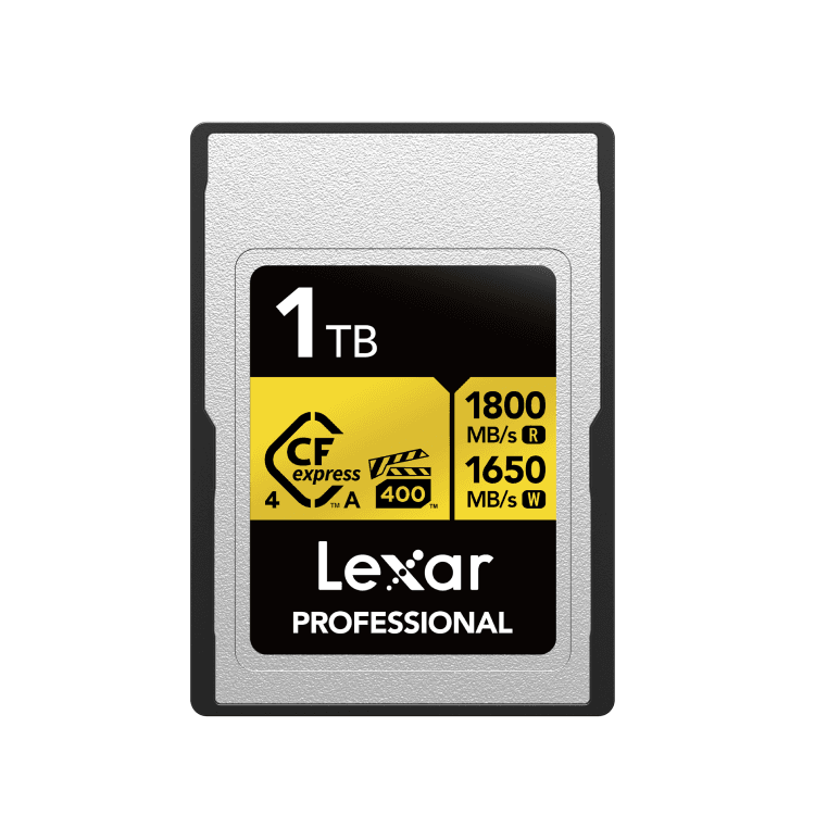 Lexar 1TB Professional GOLD CFexpress 4.0 Type A Memory Card