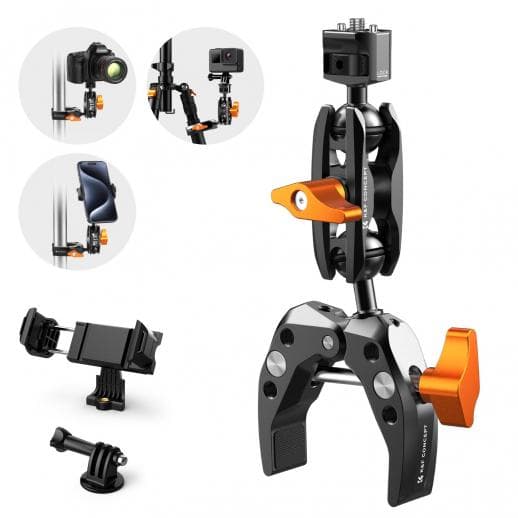 K&F Multi-Functional Super Clamp with Ballhead Magic Arm Ms13