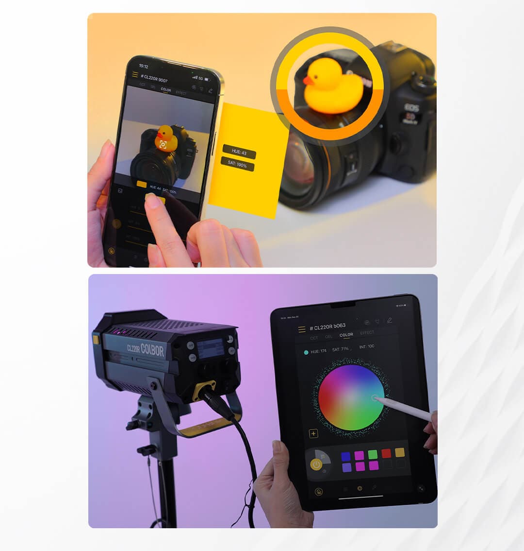 COLBOR 220W RGB COB LED Video Light