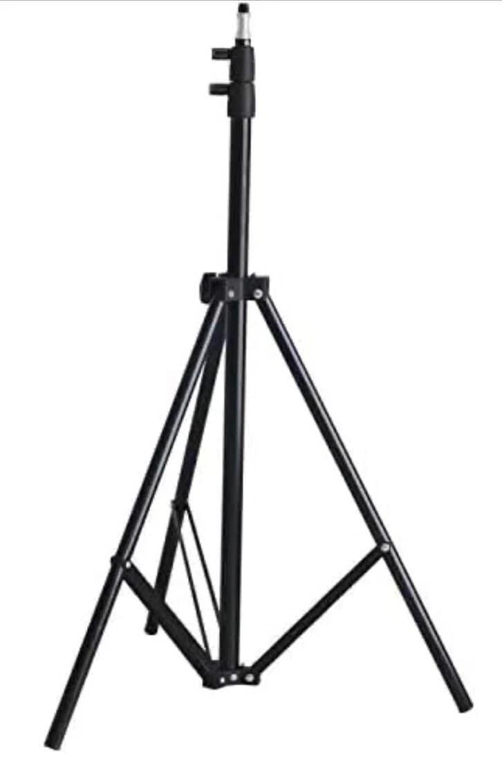 Qihe QH-J190 190cm 3 Sections Black Light Stand