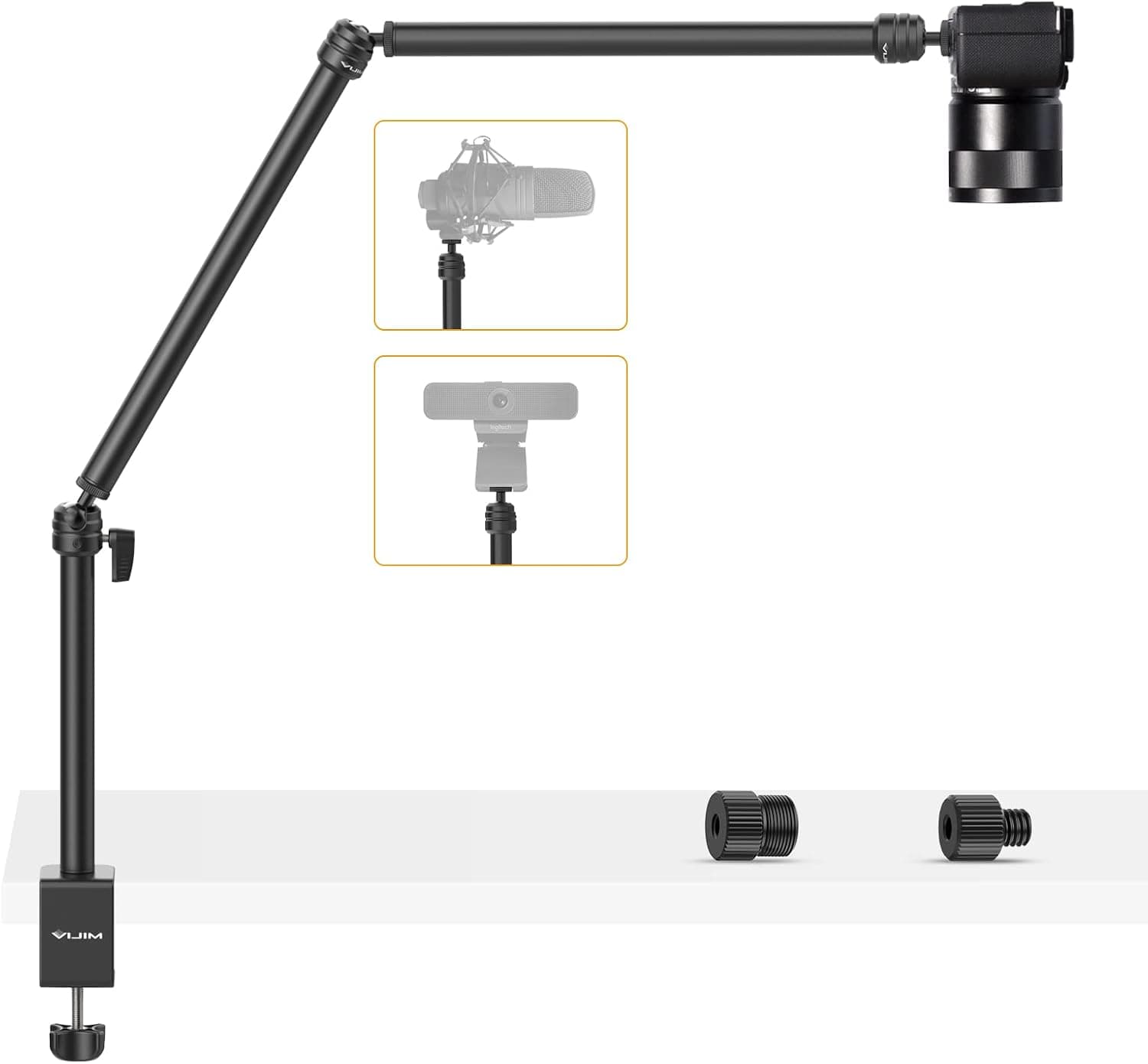 VIJIM LS08 Professional Live Streaming Arm with Vise Clamp (14″)