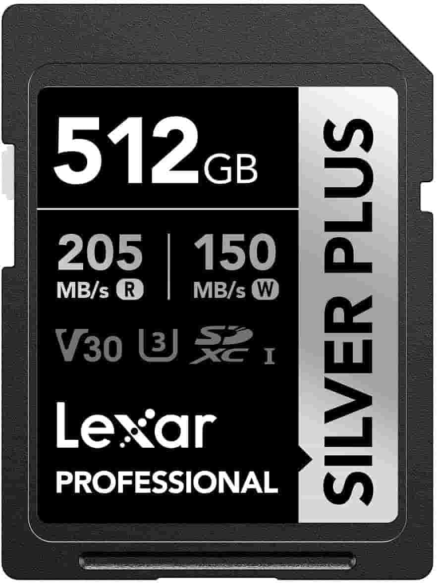 Lexar 512GB Professional SILVER PLUS UHS-I microSDXC Memory Card (Brand New) – 205MB/s 4K MicroSD Card Available