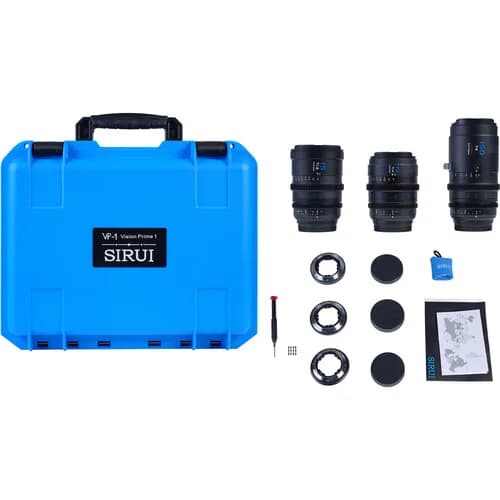 Sirui VP-1 Vision Prime Full-Frame 15, 75 & 150mm Cine 3-Lens Set Multi-Mount