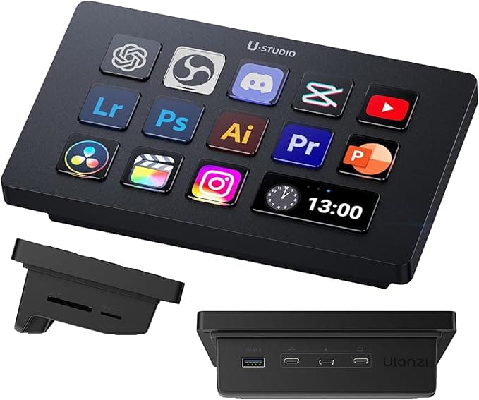 Ulanzi D200H Customized Screen Studio Stream Deck & Workstation Controller