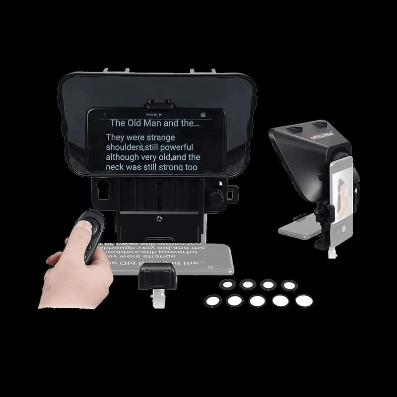DESVIEW T3 Teleprompter For Smartphone/Tablet/DSLR
