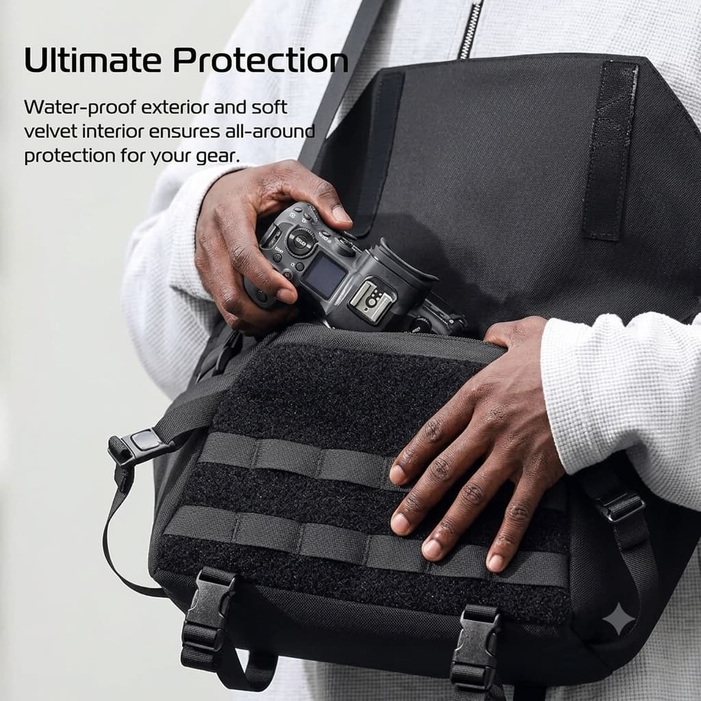 Ulanzi BC08 Camera Sling Bag 9L Expandable Waterproof Crossbody Case (B010)