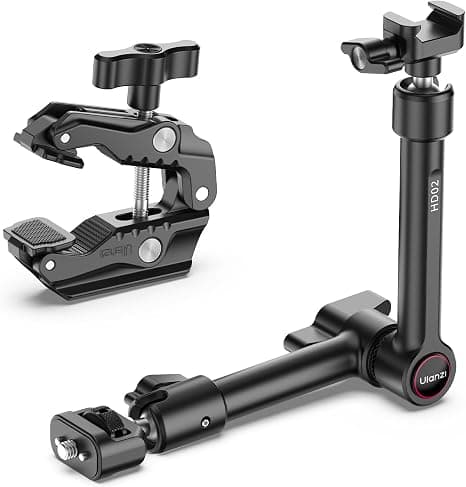 Ulanzi HD02 10″ Articulating Magic Arm Kit with Heavy-Duty Super Crab Clamp & 360° Dual Ball Heads (T098)