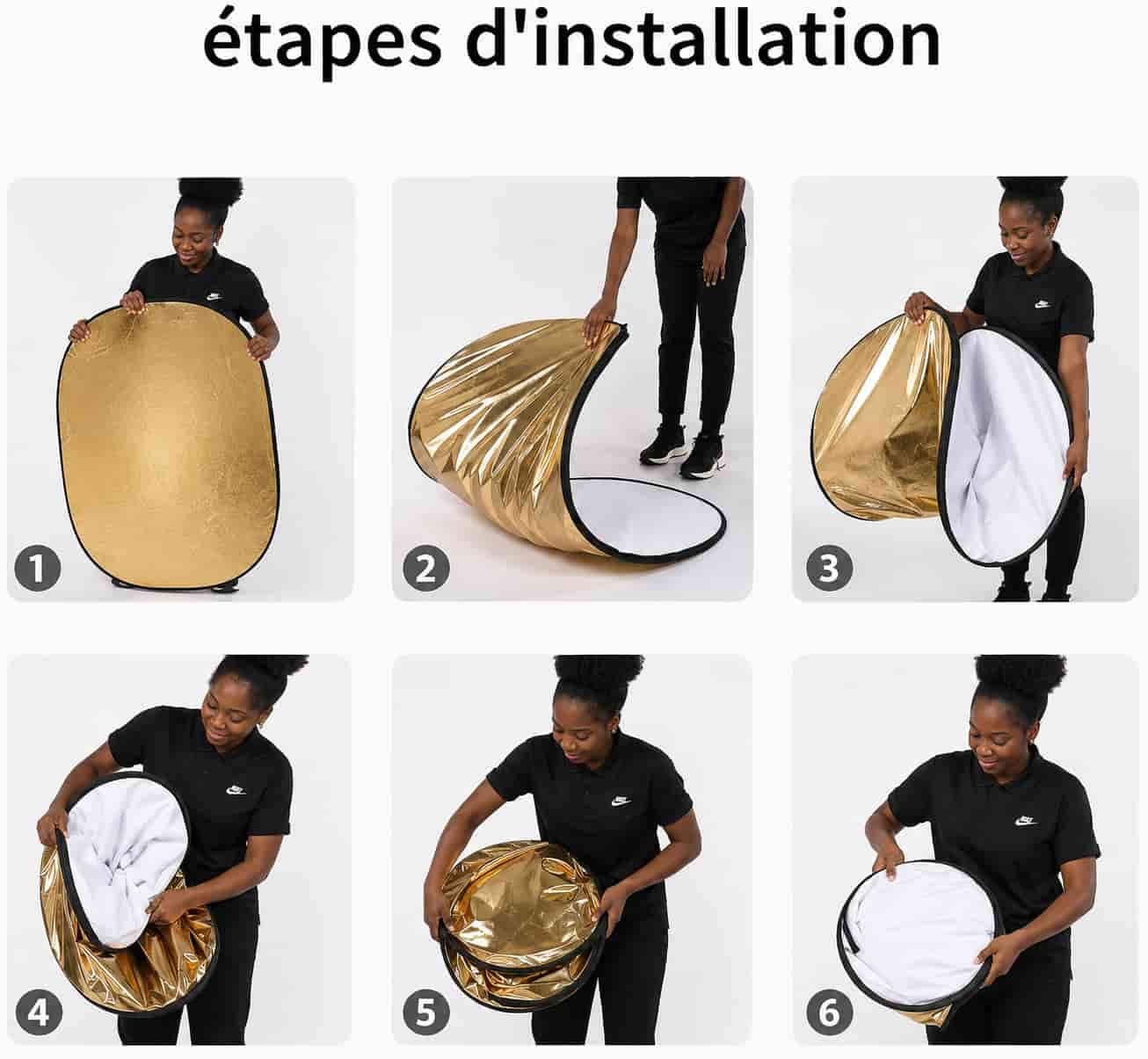 Godox 5-in-1 Collapsible Reflector 100x150cm – Oval Light Modifier