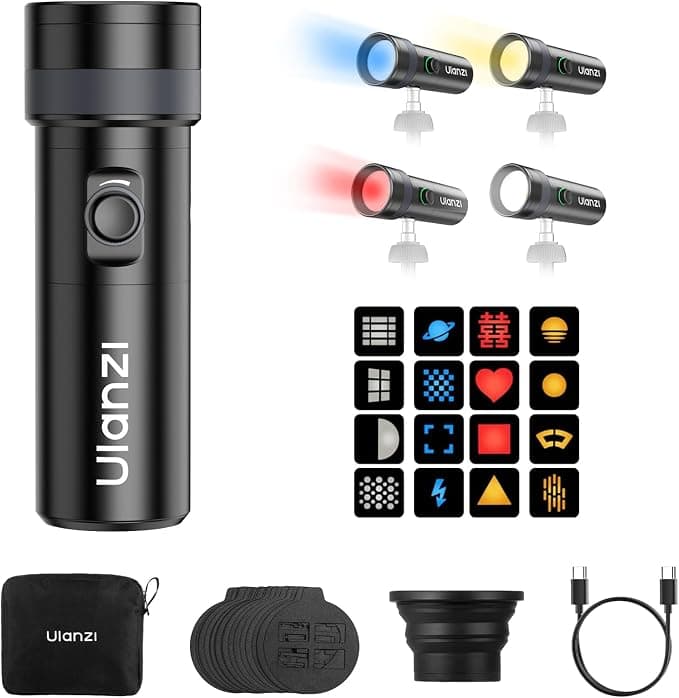 Ulanzi LM01 RGB Light Portable Pocket LED Video Light for Cameras & Phones