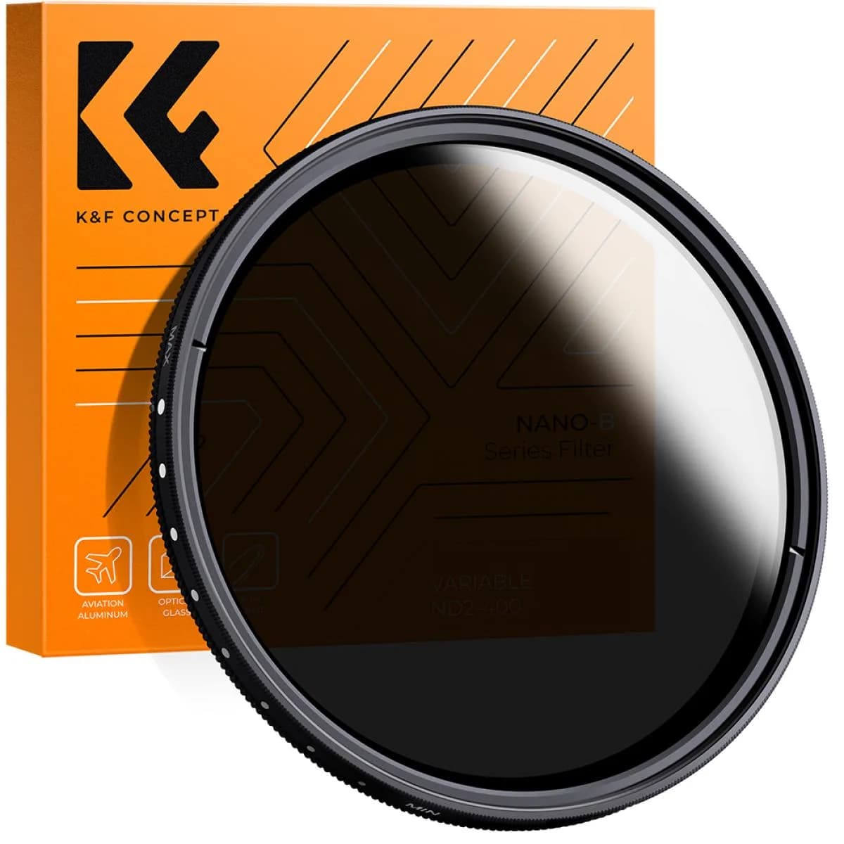 K&F Variable ND2-ND400 B-Series Filter for Cameras