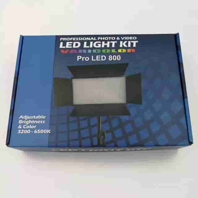 Professional Photo & Video Pro LED 800 RGB Light Panel | Full HSI Color, 2700K–6500K Bi-Color, Built-in FX, Barn Doors & AC/Battery Power