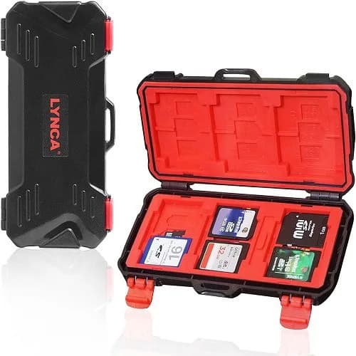 LYNCA KH15 36 Slots SD TF CF Memory Card Case Holder