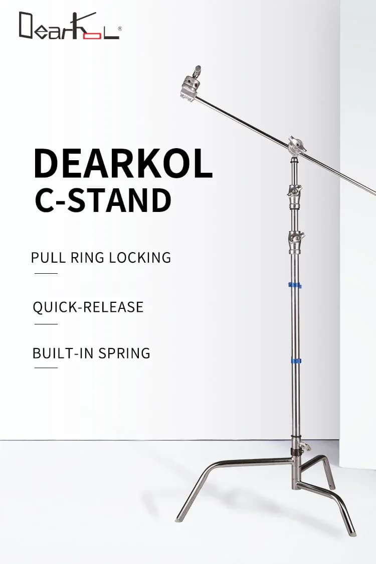 Dearkol DC-1 Unique Collar 3290mm Quick Release Turtle Base C Stand