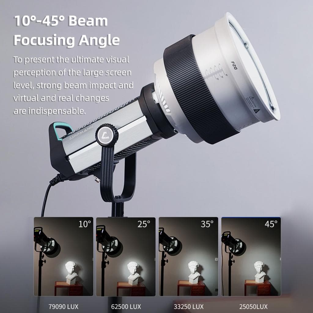DGX F20 9-Inch Fresnel Lens – Bowens 45° Focusing Adapter