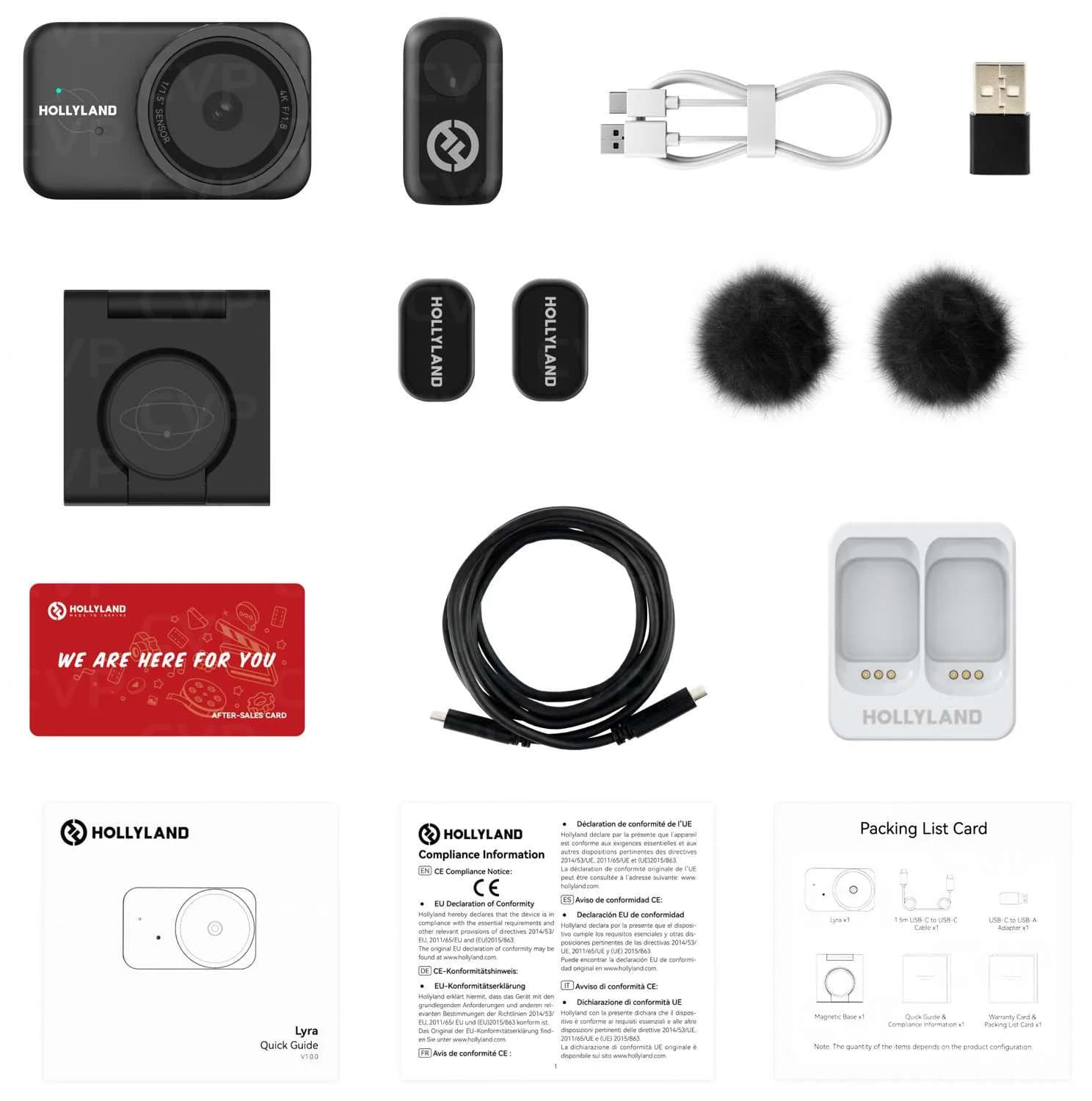 Hollyland Lyra 4K UHD Webcam Combo with Lark A1 TX