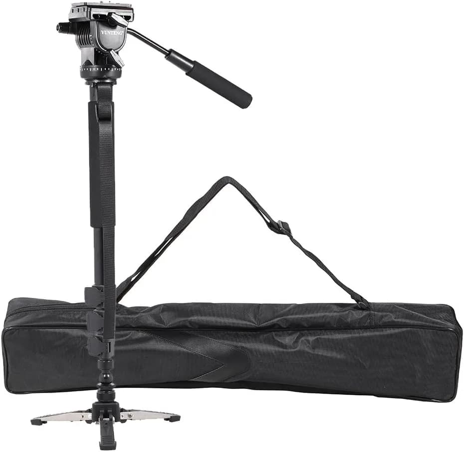 Yunteng VCT-588 Telescoping Monopod with Detachable Tripod Stand Base