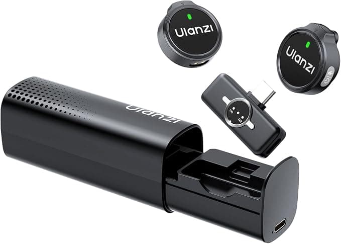 Ulanzi A21 Wireless Microphone Variants Dual-Channel Lavalier System for Type-C & iPhone