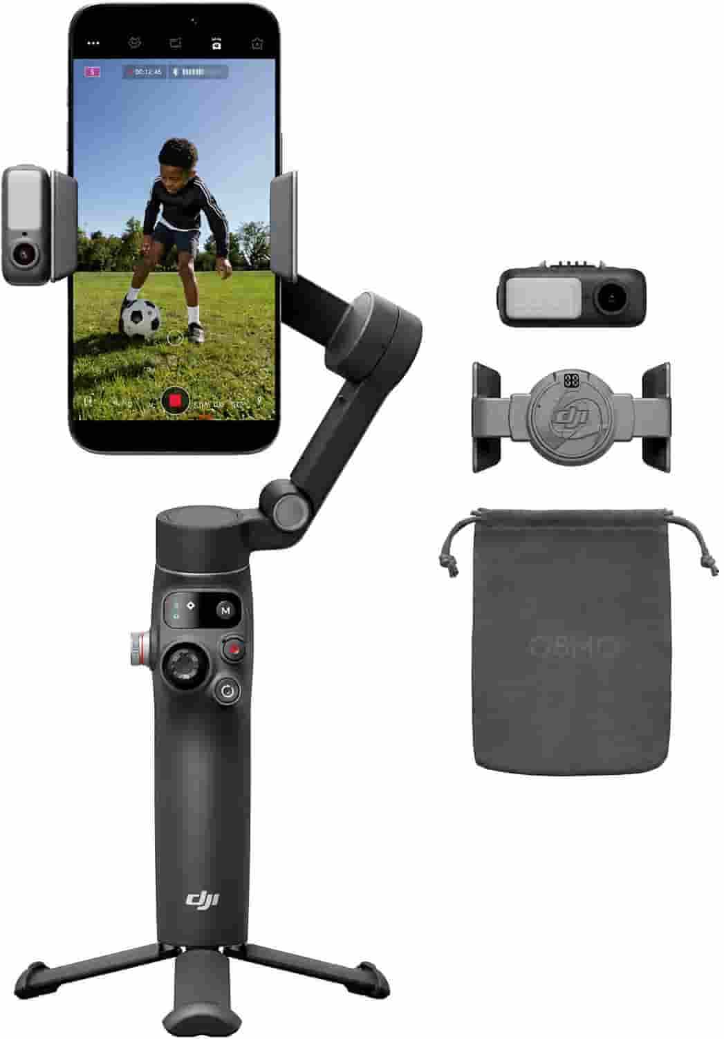 DJI Osmo Mobile 8P Smartphone Gimbal Stabilizer | 3-Axis Stabilization, ActiveTrack 8.0, 300g Payload Capacity, 10-Hour Battery