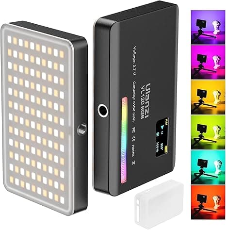 Ulanzi VL120 Bi-Color LED Video Light | On-Camera Lighting