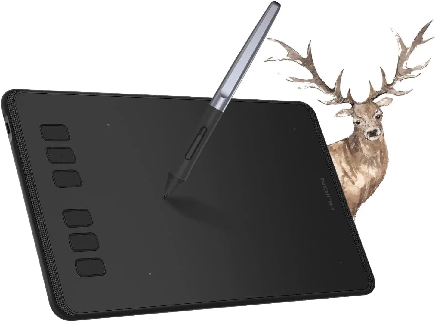 HUION Inspiroy H640P Graphics Tablet with Battery-Free Stylus 8192 Pressure Sensitivity
