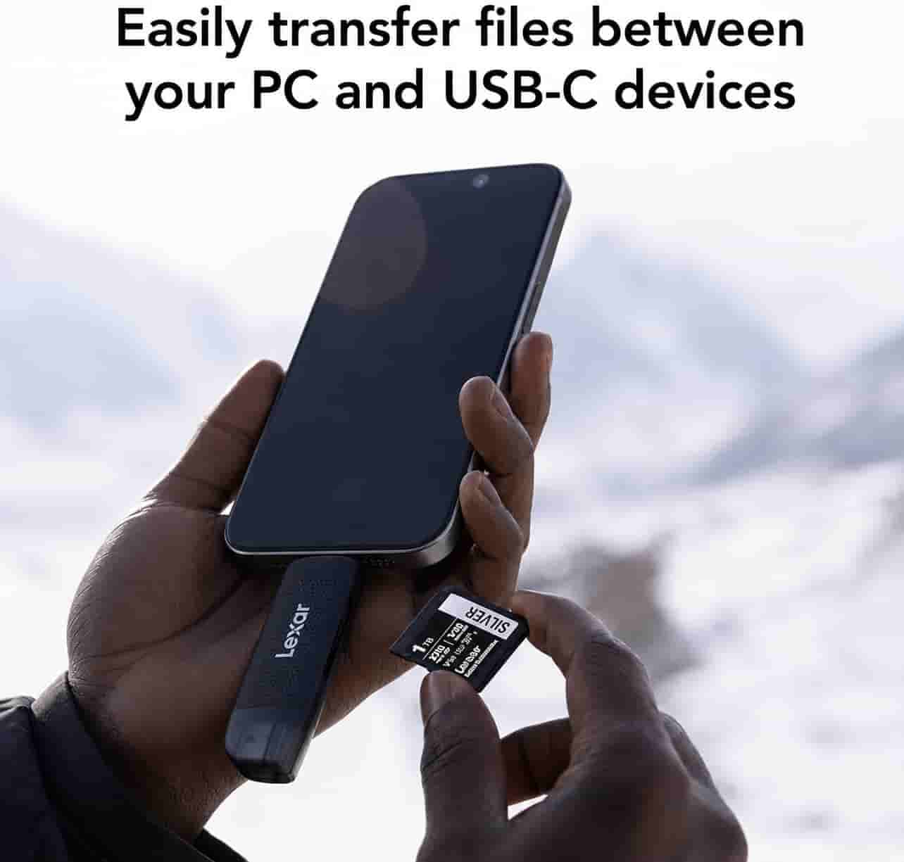 Lexar Dual-Slot USB-A/C RW310 Card Reader (SD & microSD) – High-Speed 205MB/s Transfer