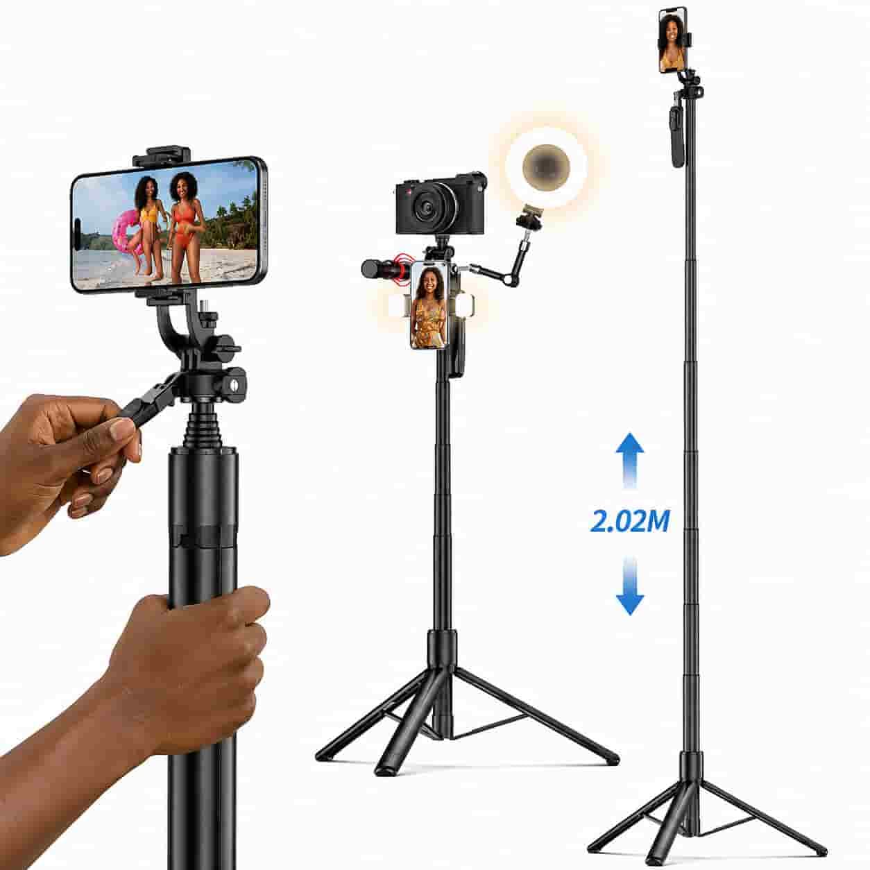 CO8 Long Stable Selfie Stick Tripod