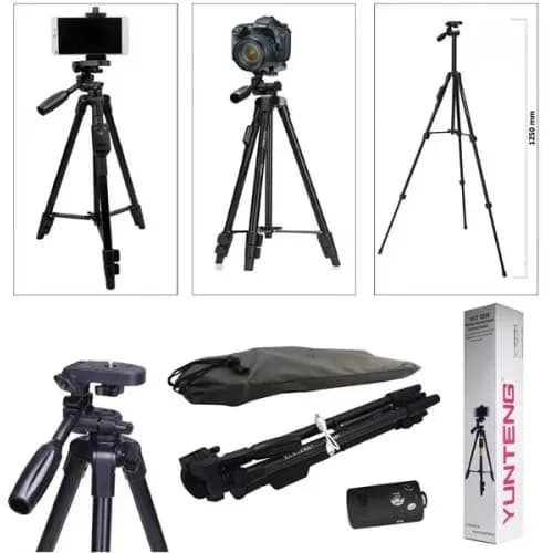 YUNTENG VCT 5208 MOBILE PHONE TRIPOD CAMERA TRIPOD