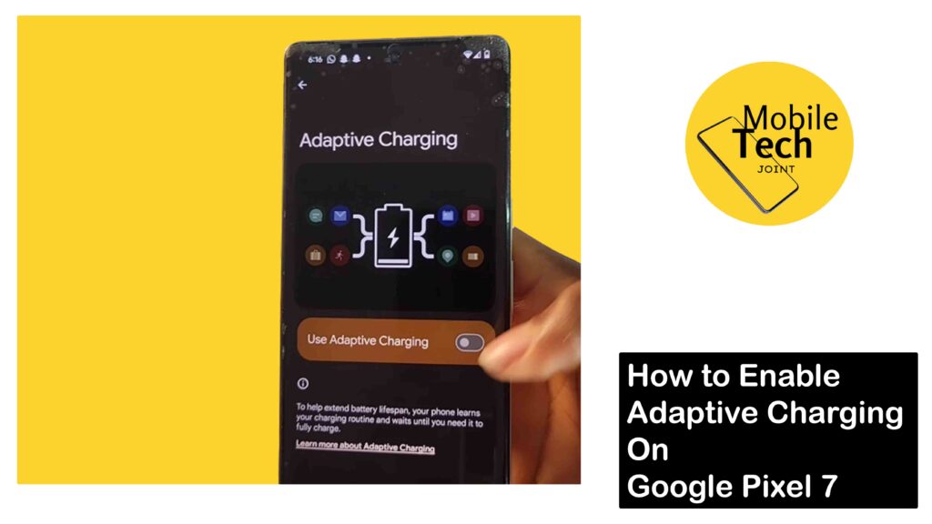 Enable Adaptive Charging on Google Pixel 7