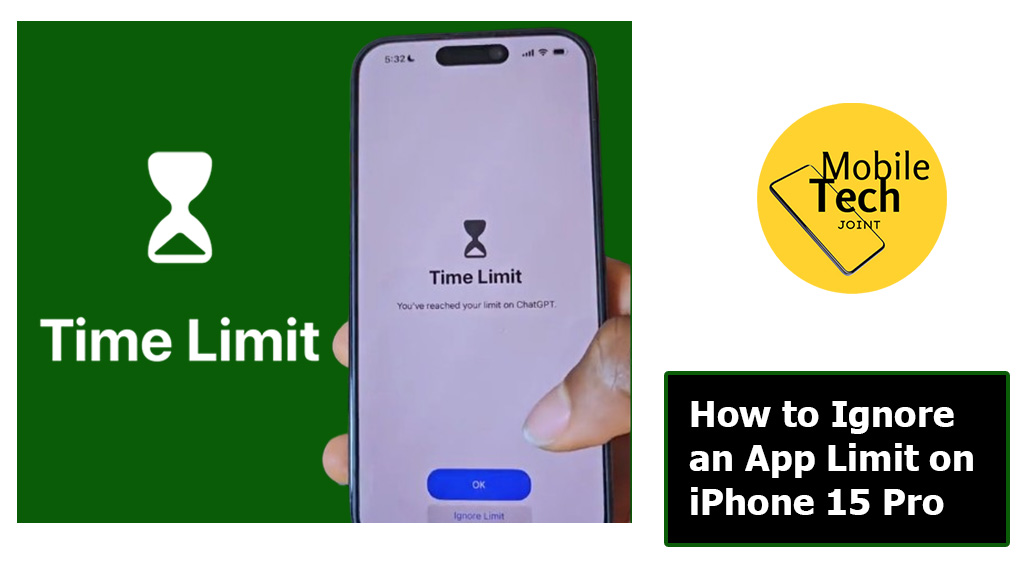 How to Ignore an App Limit on iPhone 15 Pro