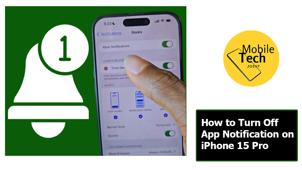 How to Turn Off App Notification on iPhone 15 Pro