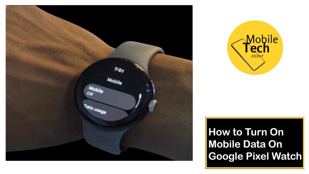 Turn On Mobile Data on Google Pixel Watch