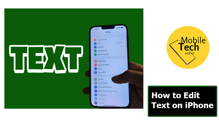 How to Edit Text on iPhone