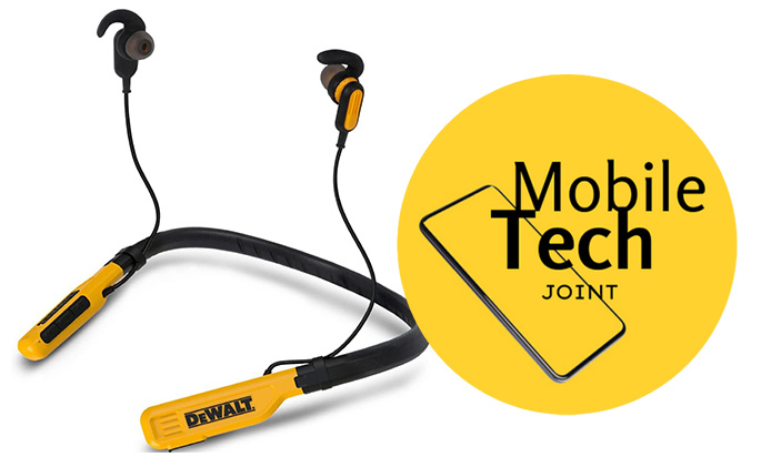 DEWALT Wireless Bluetooth Neckband Headphones: Durable and Reliable Headphones for Jobsite Use