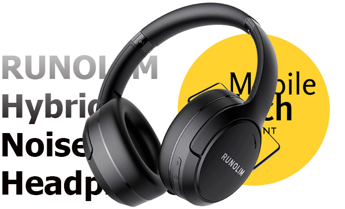 RUNOLIM Hybrid Active Noise Cancelling Headphones