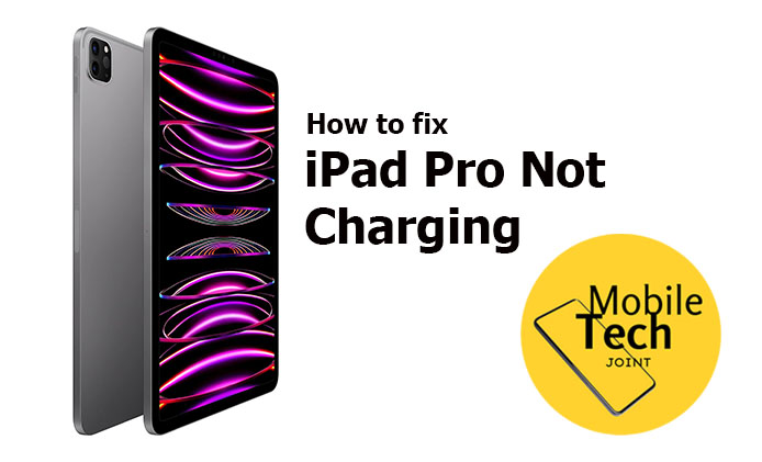 iPad Pro not Charging when plugged in, how to fix