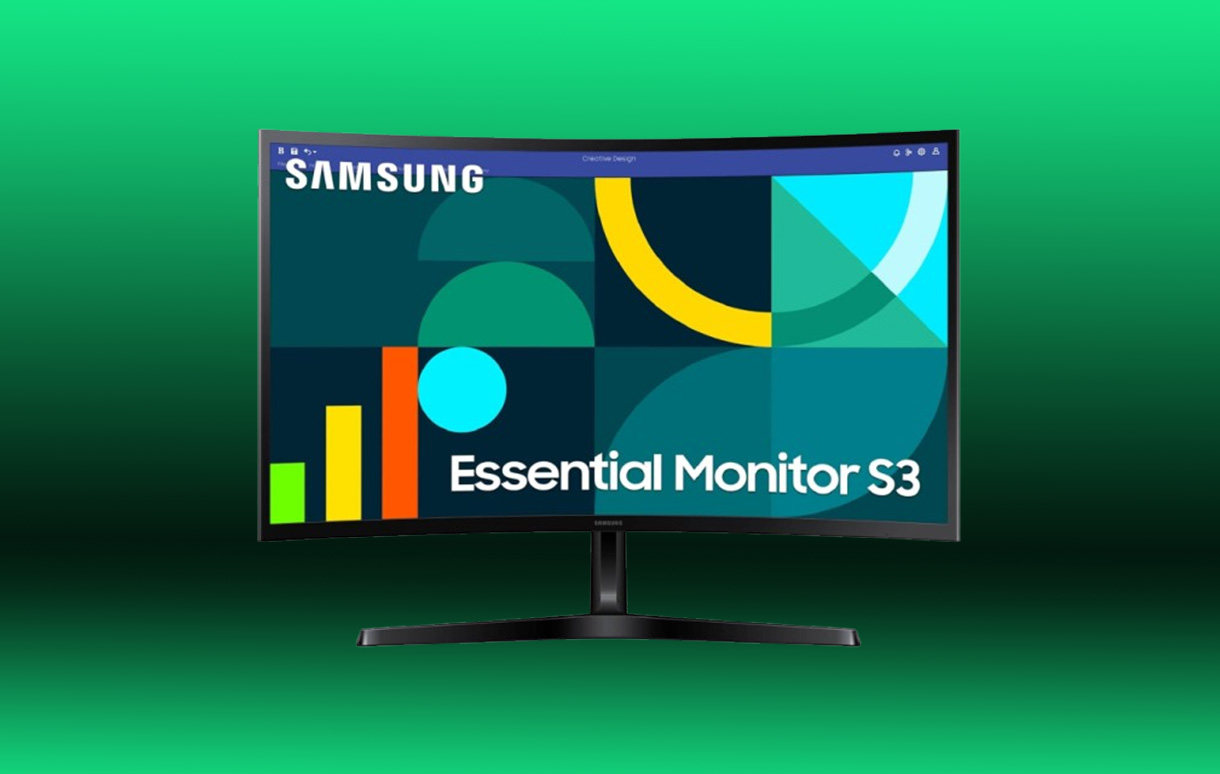 Transform Your Workspace With the SAMSUNG 27 Essential S3 Curved Monitor: 39% Off This Cyber Monday