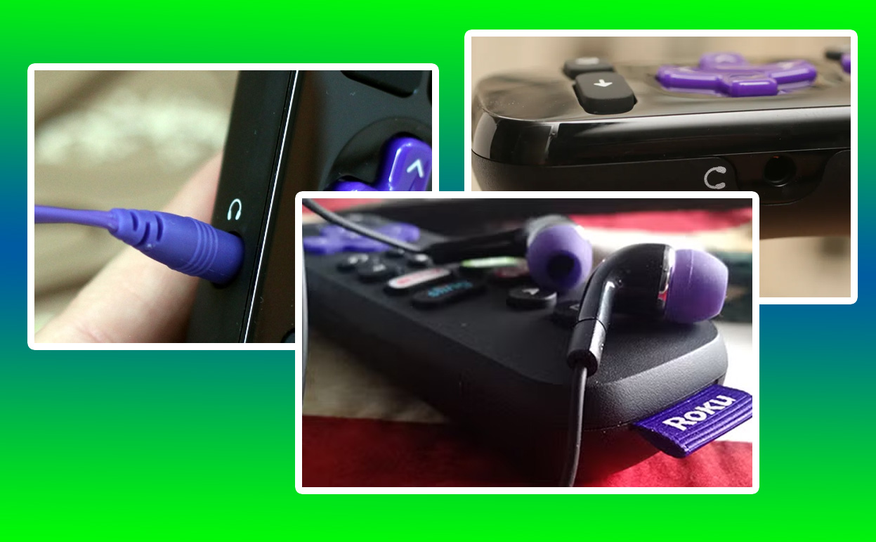 Roku Remote with Headphone Jack